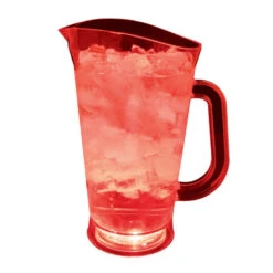70 Oz. Plastic Lighted Pitcher (Q212522) -Qualityimprint Shop Q212522 Red Pitchers with logo 2