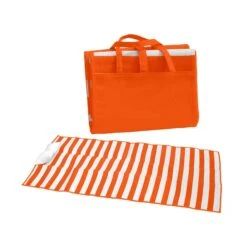 Beach Mat (Q213422) -Qualityimprint Shop Q213422 orange white beach mats with logo 4
