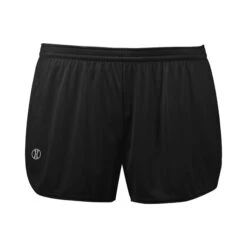 Holloway Women's PR Max Track Shorts (Q215222) -Qualityimprint Shop Q215222 black shorts with logo 4