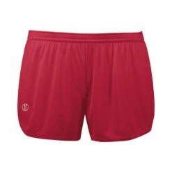 Holloway Women's PR Max Track Shorts (Q215222) -Qualityimprint Shop Q215222 red shorts with logo 6
