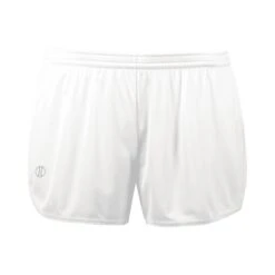 Holloway Women's PR Max Track Shorts (Q215222) -Qualityimprint Shop Q215222 white shorts with logo 7