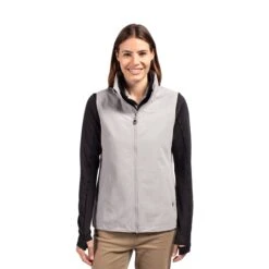 Cutter & Buck Charter Eco Recycled Full-Zip Womens Vest (Q224332) -Qualityimprint Shop Q224332 polished vests with logo 4