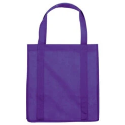 Reusable Grocery Tote Bag (Q226311) -Qualityimprint Shop Q226311 purple tote bags with logo 8