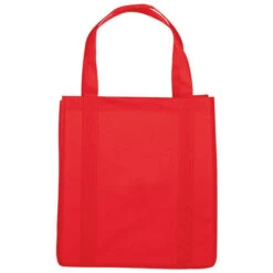 Reusable Grocery Tote Bag (Q226311) -Qualityimprint Shop Q226311 red tote bags with logo 7