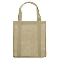 Reusable Grocery Tote Bag (Q226311) -Qualityimprint Shop Q226311 tan tote bags with logo 5