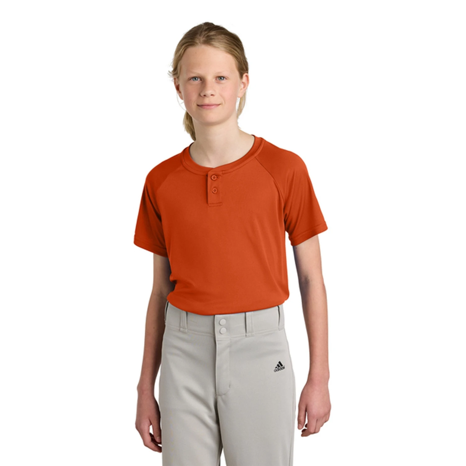 Sport-Tek® Youth PosiCharge® Competitor™ 2-Button Henley T-shirt (Q229922) 4 Sport-Tek® Youth PosiCharge® Competitor™ 2-Button Henley T-shirt (Q229922) - Image 4