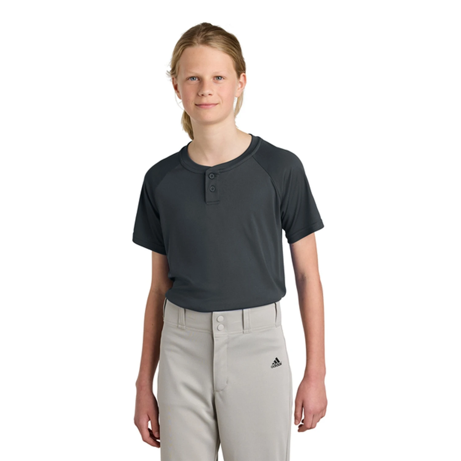 Sport-Tek® Youth PosiCharge® Competitor™ 2-Button Henley T-shirt (Q229922) 8 Sport-Tek® Youth PosiCharge® Competitor™ 2-Button Henley T-shirt (Q229922) - Image 8