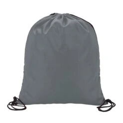 Drawstring Bag (210D Poly) (Q242311) -Qualityimprint Shop Q242311 grey blank drawstringbags withlogo 10