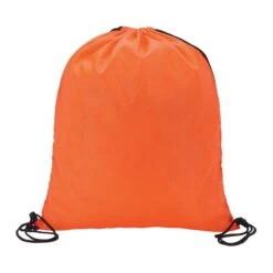 Drawstring Bag (210D Poly) (Q242311) -Qualityimprint Shop Q242311 orange blank drawstringbags withlogo 4