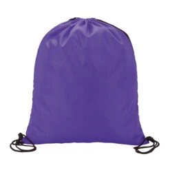 Drawstring Bag (210D Poly) (Q242311) -Qualityimprint Shop Q242311 purple blank drawstringbags withlogo 8