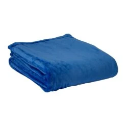Ultra-Plush Mink Touch Blanket (Q244311) -Qualityimprint Shop Q244311 blue blank blankets withlogo 3