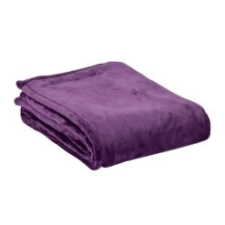 Ultra-Plush Mink Touch Blanket (Q244311) -Qualityimprint Shop Q244311 purple blank blankets withlogo 7