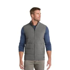 TravisMathew Cold Bay Vest (Q249722) -Qualityimprint Shop Q249722 grey vests with logo 3