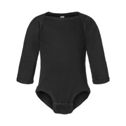 Rabbit Skins Infant Fine Jersey Long Sleeve Bodysuit (Q252332) 24 Rabbit Skins Infant Fine Jersey Long Sleeve Bodysuit (Q252332) -Qualityimprint Shop Q252332 black onesies with logo 6