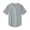 A4 Short Sleeve Full-Button Baseball Top (Q254332) -Qualityimprint Shop Q254332 grey t shirts with logo 1
