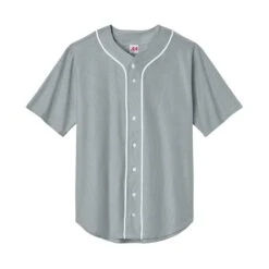 A4 Short Sleeve Full-Button Baseball Top (Q254332)