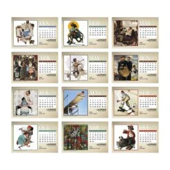 The Saturday Evening Post Large Desk Calendars (Q254711) -Qualityimprint Shop Q254711 white months deskcalendars withlogo 4