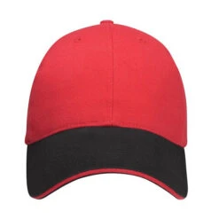 Pro-Lite Deluxe II Caps With Sandwich Visor (Q263711) -Qualityimprint Shop Q263711 red black red caps with logo 5