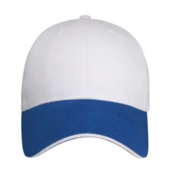 Pro-Lite Deluxe II Caps With Sandwich Visor (Q263711) -Qualityimprint Shop Q263711 white royal white caps with logo 10