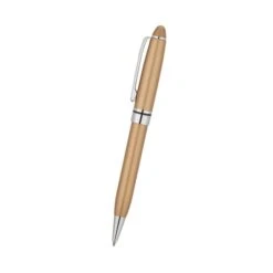 Ballpoint Pen With Colored Brass Cap & Barrel (Q264311) -Qualityimprint Shop Q264311 gold blank pens withlogo 4