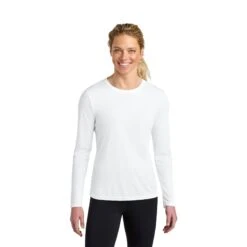 A4 Women's Cooling Performance Long Sleeve Tee (Q264332) -Qualityimprint Shop Q264332 white long sleeve t shirts with logo 3