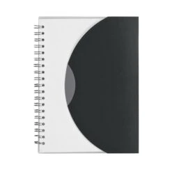 Spiral Notebook (5.50" W X 7" H) (Q269311) -Qualityimprint Shop Q269311 black notebooks with logo 7
