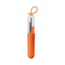 Paloma 5-Piece Stainless Steel Straw Set (Q270111) -Qualityimprint Shop Q270111 orange drinking straws with logo 4