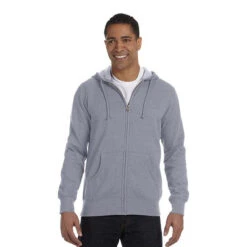 Qualityimprint Shop -Qualityimprint Shop Q274811 athletic gray sweatshirts with logo 5