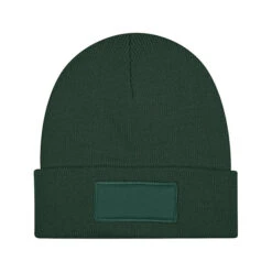 Eco Beanie (Q282122) -Qualityimprint Shop Q282122 front darkgreen beanies with logo 5