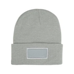 Eco Beanie (Q282122) -Qualityimprint Shop Q282122 front grey beanies with logo 10