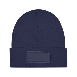Eco Beanie (Q282122) -Qualityimprint Shop Q282122 front navy beanies with logo 8