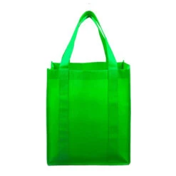 Super Mega Grocery Shopping Tote Bags - 13” W X 14-1/2" H (Q285711) -Qualityimprint Shop Q285711 lime green totebags with logo 4