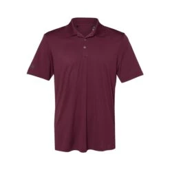 Adidas Men's Performance Polo (Q293332) -Qualityimprint Shop Q293332 maroon polo shirts with logo 10