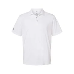 Adidas Men's Performance Polo (Q293332) -Qualityimprint Shop Q293332 white polo shirts with logo 3