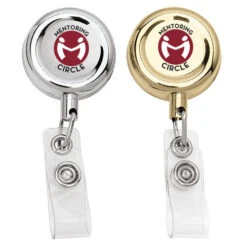 Metal Retractable Badge Holders With Aligator Clip (Q297311)