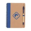 The Eco Spiral Notebooks & Pens (60 Pages) (Q300311) -Qualityimprint Shop Q300311 blue notebooks withlogo beautyshot