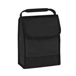Folding Identification Lunch Bag (Q313611) -Qualityimprint Shop Q313611 black lunch box with logo 3