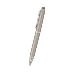 Aluminum Twist-Action Stylus Pen (Q322311) -Qualityimprint Shop Q322311 satin nickel blank stylus withlogo 4
