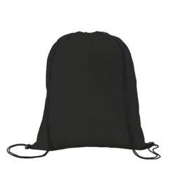 Non-Woven Drawstring Backpack (Q327311) -Qualityimprint Shop Q327311 10 black