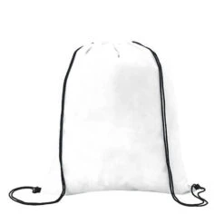 Non-Woven Drawstring Backpack (Q327311) -Qualityimprint Shop Q327311 2 white