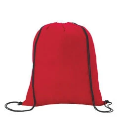 Non-Woven Drawstring Backpack (Q327311) -Qualityimprint Shop Q327311 4 red