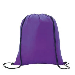Non-Woven Drawstring Backpack (Q327311) -Qualityimprint Shop Q327311 5 purple