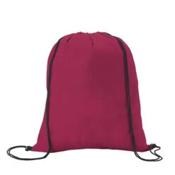 Non-Woven Drawstring Backpack (Q327311) -Qualityimprint Shop Q327311 9 burgundy