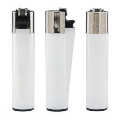Clipper Lighters (Q328811) -Qualityimprint Shop Q328811 white lighters with logo 3