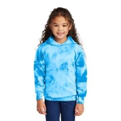 Port & Company® Youth Crystal Tie-Dye Pullover Hoodie (Q330922) -Qualityimprint Shop Q330922 blank hoodies with logo 2