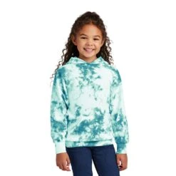 Port & Company® Youth Crystal Tie-Dye Pullover Hoodie (Q330922) -Qualityimprint Shop Q330922 blank hoodies with logo 3
