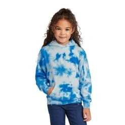 Port & Company® Youth Crystal Tie-Dye Pullover Hoodie (Q330922) -Qualityimprint Shop Q330922 blank hoodies with logo 4