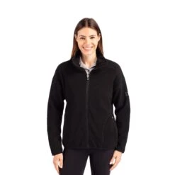 Cutter & Buck Cascade Eco Fleece Womens Full Zip Jacket (Q334332) -Qualityimprint Shop Q334332 black jackets with logo 3 2497988f cc7d 47ba b85a 145bf4925f74