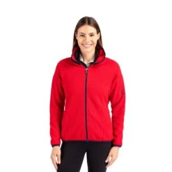 Cutter & Buck Cascade Eco Fleece Womens Full Zip Jacket (Q334332) -Qualityimprint Shop Q334332 rednavy jackets with logo 6 018c98b6 a4b8 45ec a390 4da7778f7bbf