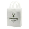 Frosted Soft Loop Handle Bags (8" X 4"x 10" X 4") (Q34455) -Qualityimprint Shop Q34455 shopping bags with logo 1